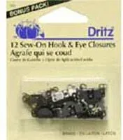 Dritz Sew-On Skirt Hook & Eye Closure