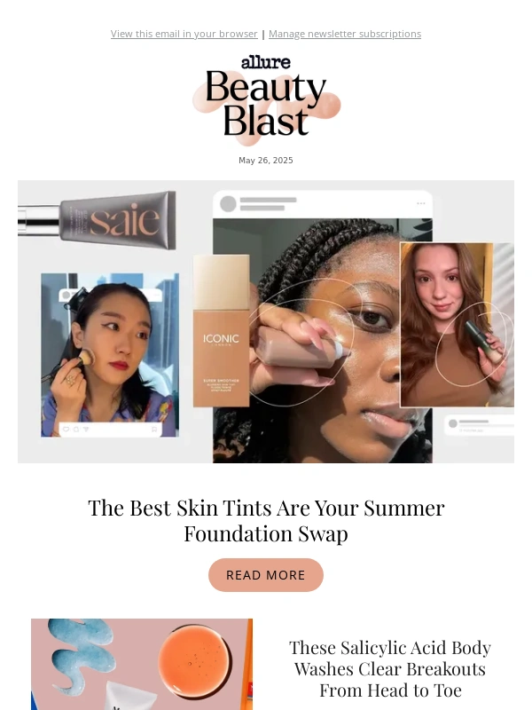 Allure - The Best Skin Tints Are Your Summer Foundation Swap