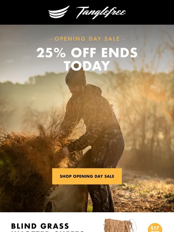 Tanglefree - Opening Day Sale Ends Today