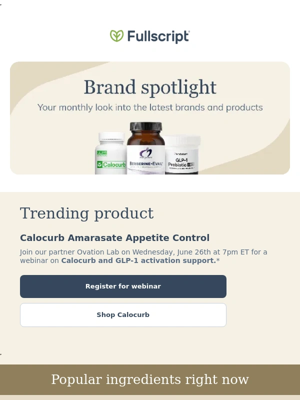 Fullscript - Discover new arrivals from Calocurb,XYMOGEN,and more!