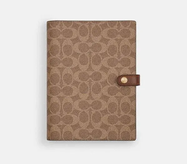 Coach Signature Canvas Notebook