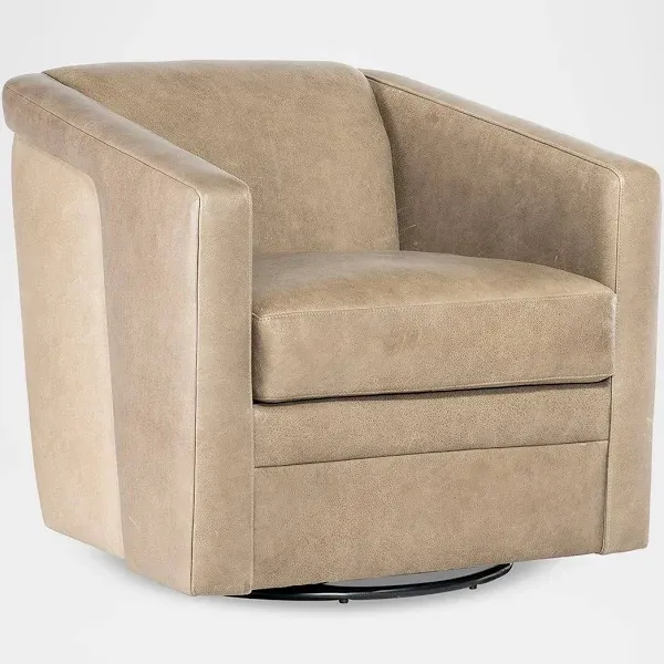 Bradington-Young Lorelai Leather Swivel Chair