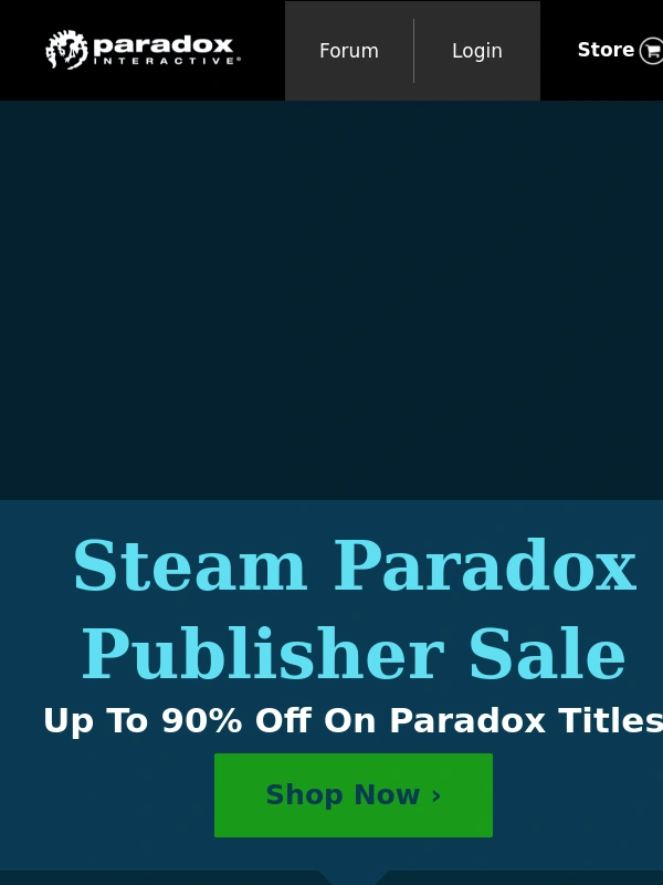 Paradox Interactive - Up To 90% Off During The Paradox Publisher Sale