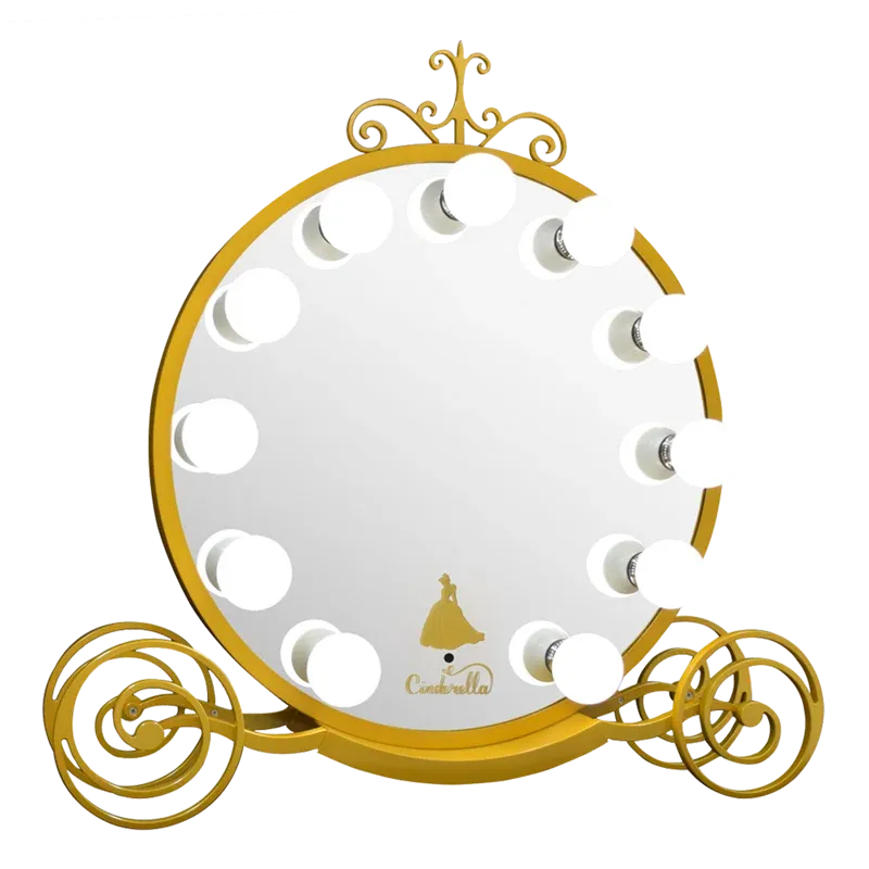 Cinderella Makeup Vanity Mirror with Lights and Stand