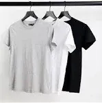 ASOS DESIGN ultimate t-shirt with crew neck in cotton blend 3 pack SAVE - MULTI