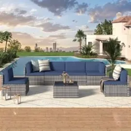 7-Piece Outdoor Sectional Furniture Set
