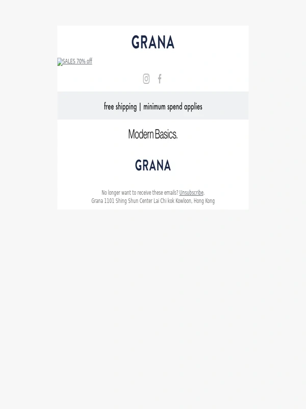 Grana - GRANA: LAST 26hrs / Extra 50% off