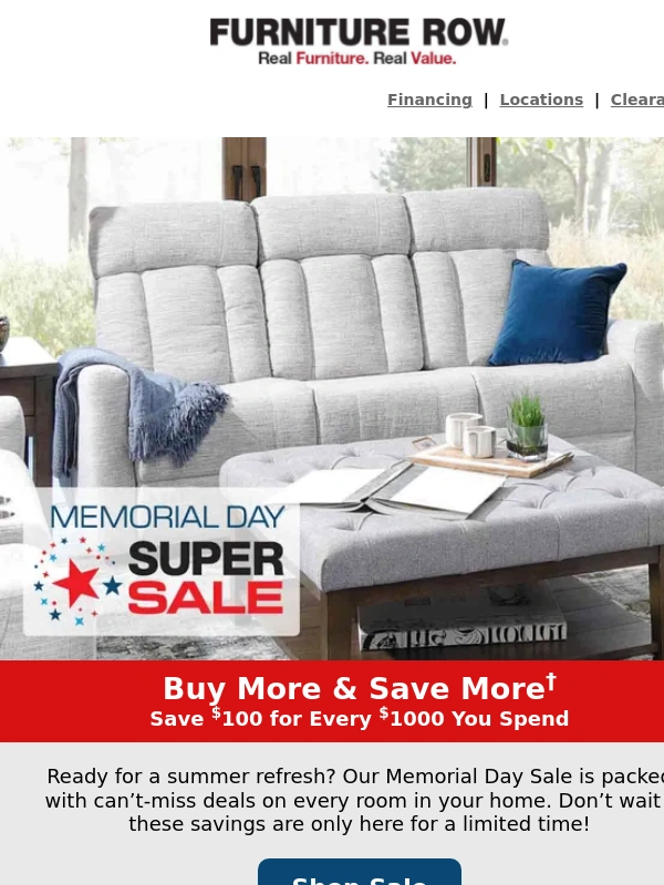 Denver Mattress - Red,white,and new ?? refresh your space with Memorial Day savings