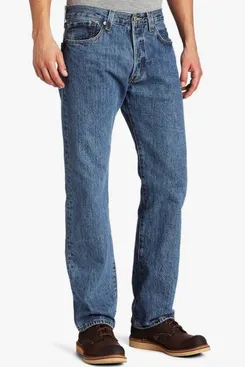 Levis 501 Original Fit Mens Jeans - Medium Stonewash
