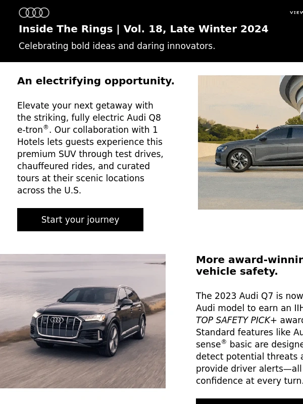 Audi - Celebrate Audi visionaries with Inside the Rings