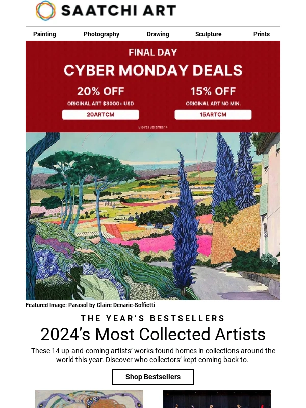 Saatchi Art - The Best Art of 2024 Up to 20% Off