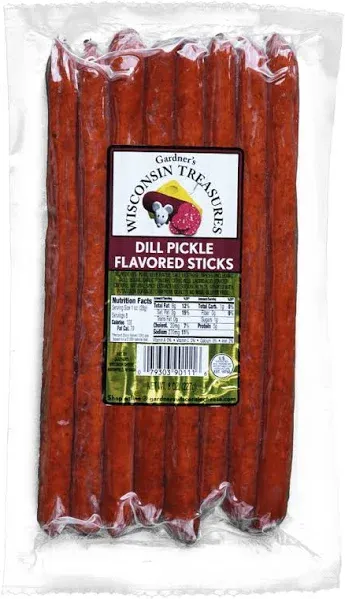 Gardner's Wisconsin Cheese & Sausage Dill Pickle Meat Sticks
