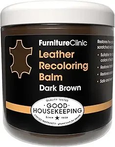 Furniture Clinic - The Original Leather Recoloring Balm, Dark Brown, for Furniture, Couches & Car Seats