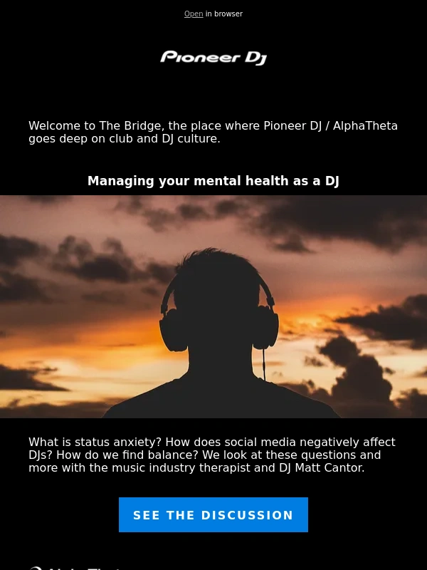 Pioneer Dj - Managing your mental health as a DJ