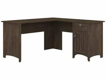 Bush Furniture Salinas 60W L Shaped Desk with Storage