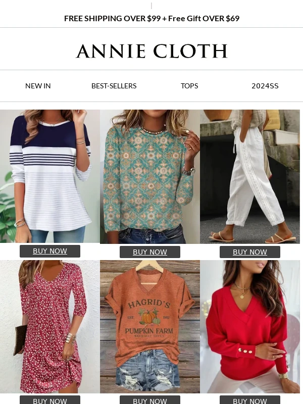 Annie Cloth - ?Be the first to try on our Summer styles - at an amazing discount! ?