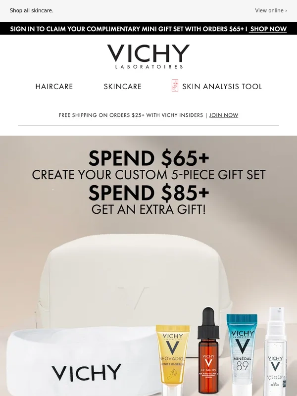 Vichy - Up to $50 value: Unlock your complimentary gift