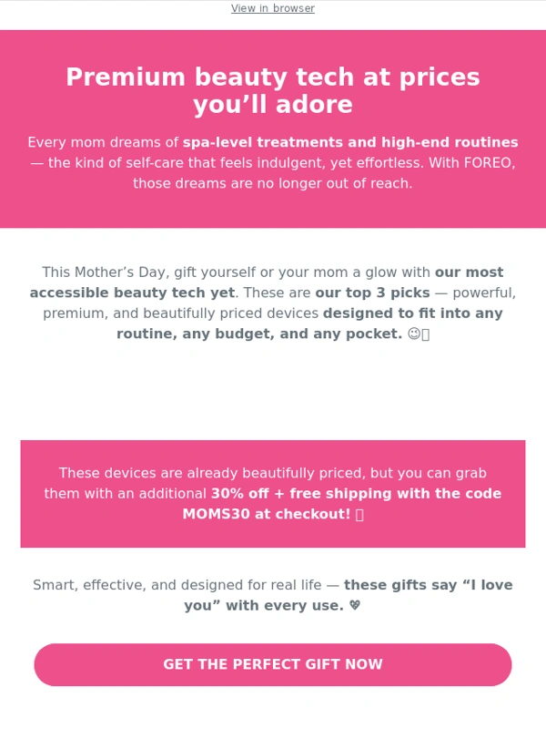 Foreo - Powerful,premium,but less than 100€/$ – the best gifts for Mother’s Day ?