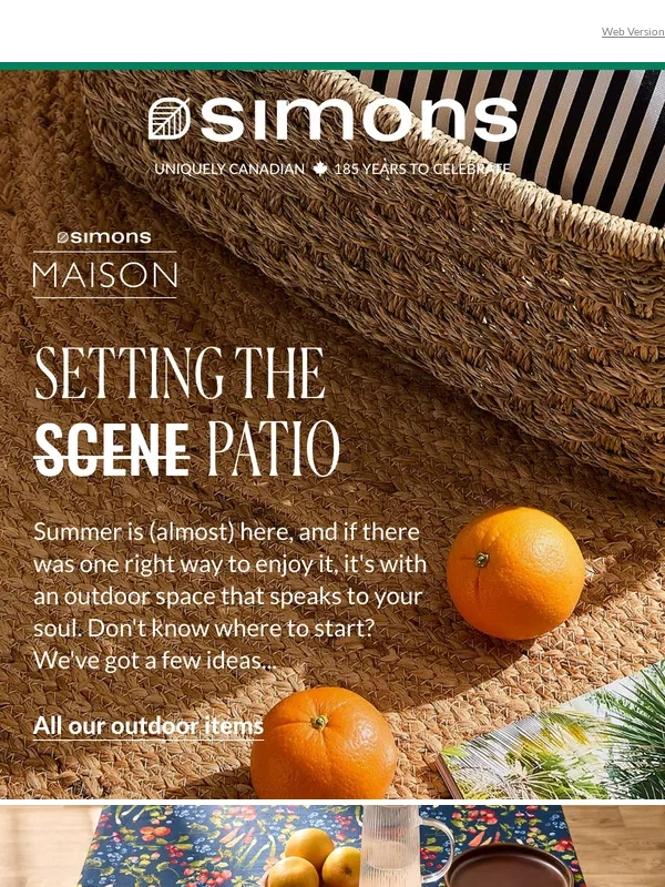 Simons - A patio that speaks to your soul