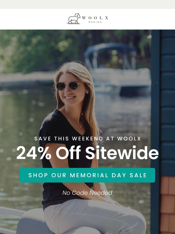 woolX - Our Memorial Day Sale Ends TOMORROW!