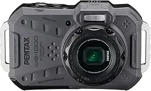 PENTAX WG-1000 Gray Waterproof Digital Compact Camera