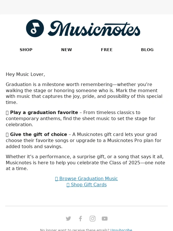 Musicnotes - ? Celebrate the Class of 2025 with Music