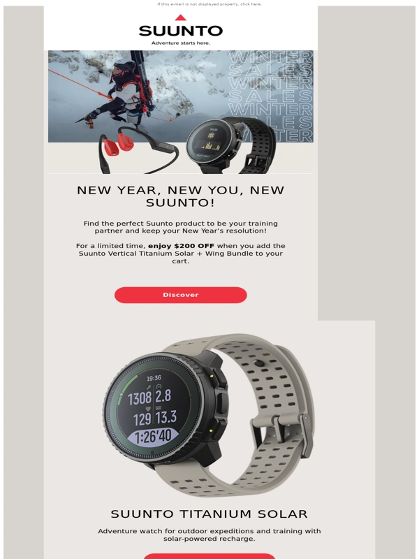 Suunto - Suunto Winter Sales