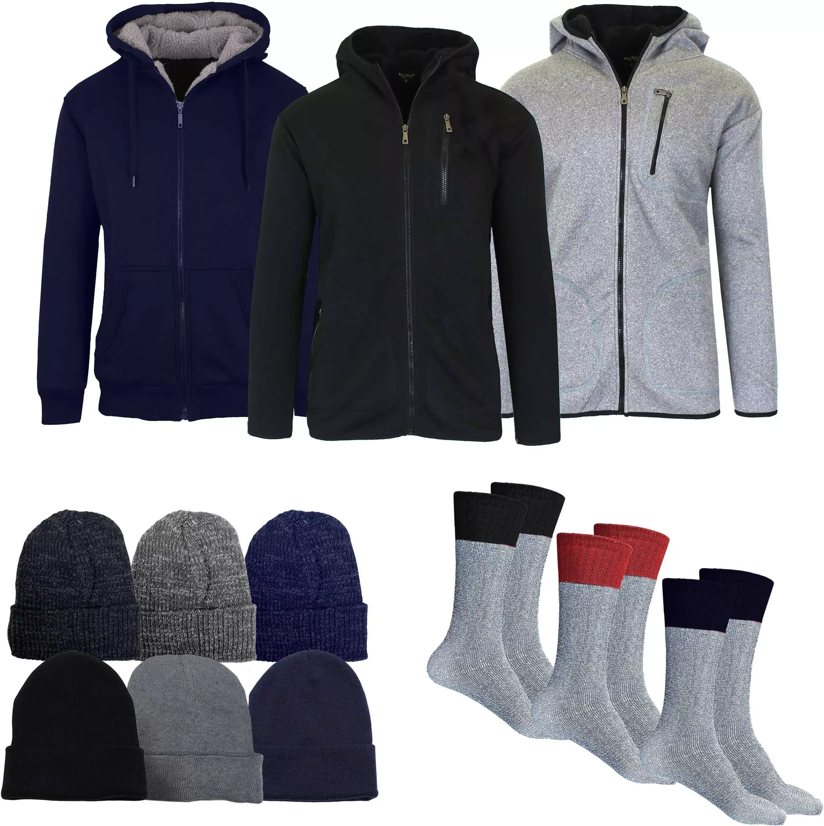 DailySale 5-Piece: Men's Sherpa Winter Gift Set