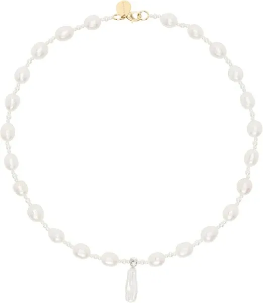 Simone Rocha Women's Baroque Pearl Staccato Pendant Necklace