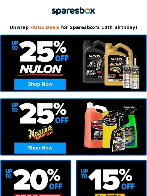 Sparesbox - Blow Candles,Not Budgets: Up To 25% Off