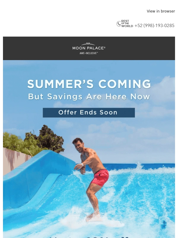 Moon Palace - ⏰ Summer Deals Disappear at Midnight: Up to 40% Off