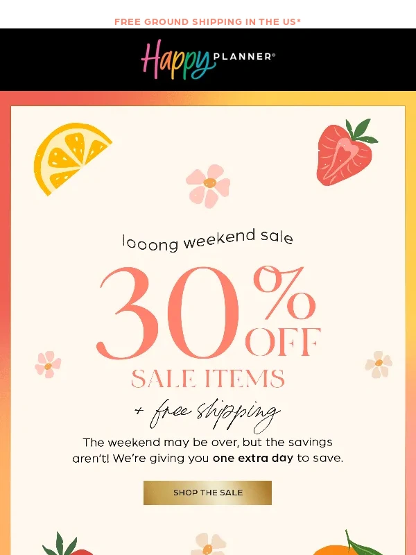 The Happy Planner - Surprise! ? Extra 30% OFF Sale Extended