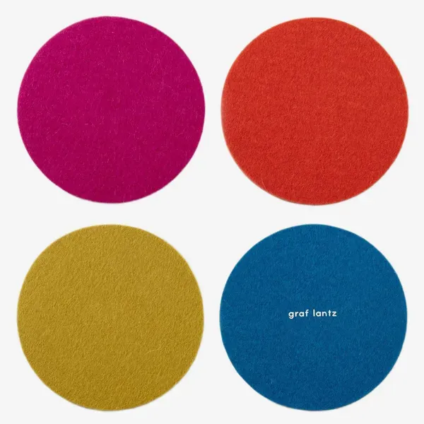 Bierfilzl Merino Wool Round Coaster - 4 Pack