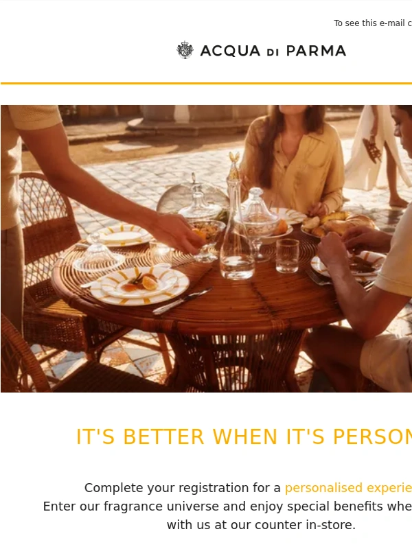 Acqua di Parma - We want to get to know you better