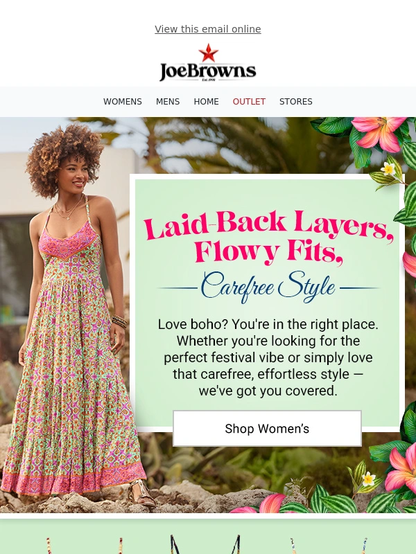 Joe Browns - Laid Back Looks You'll Love!