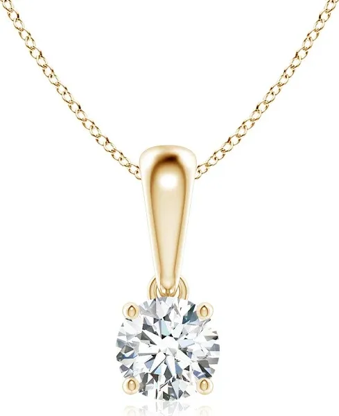 Classic Round Diamond Solitaire Pendant