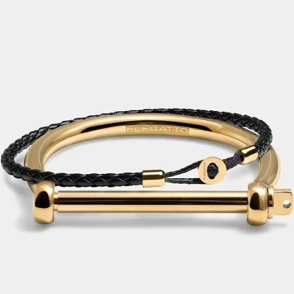 Uno & Bangle Gold Bracelets