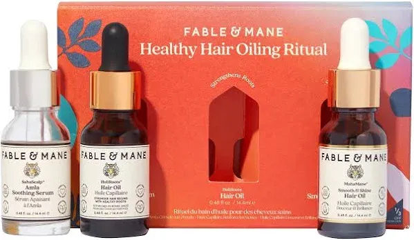 Fable & Mane Healthy Hair Oiling Ritual Gift Set
