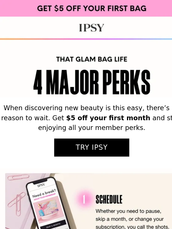Ipsy - Do you know these 4 Glam Bag perks?