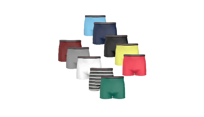 Men's 100% Cotton Boxers 6 Pack Stretch Waist Band Comfort Plus