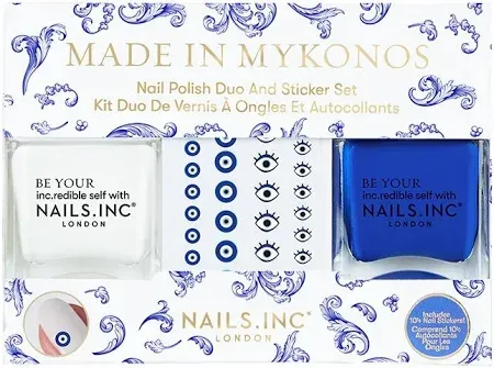 Nails Inc. Made in Mykonos Nail Set with Stickers
