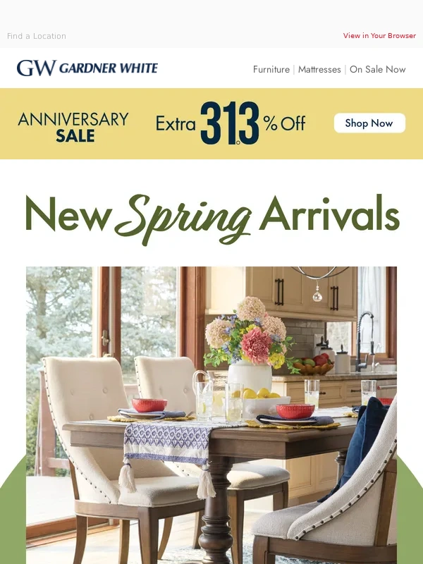 Gardner White - New Arrival Alert! ?