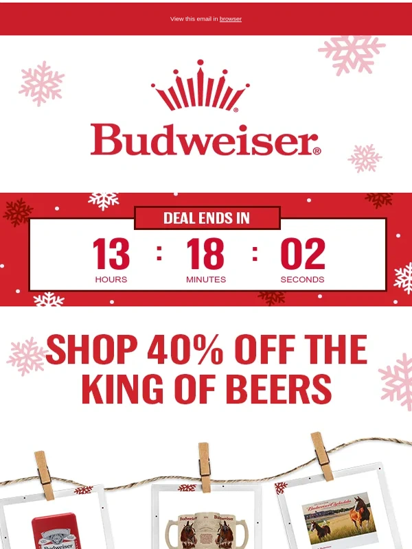 Budweiser - Shop 40% Off Your Favorite Bud Items