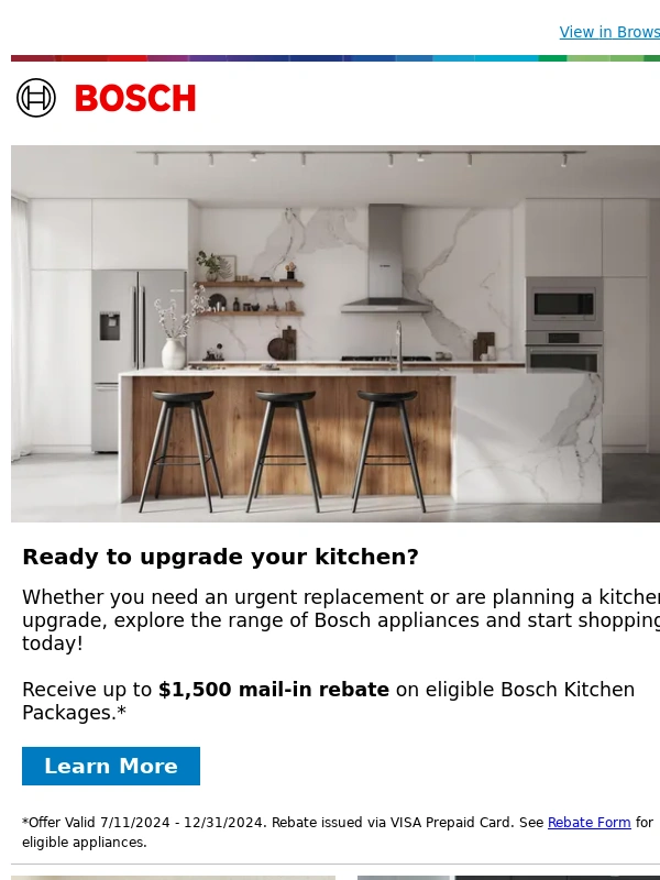 Bosch - Bosch Fall Promotions: Transform your Kitchen today!
