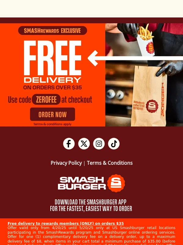 SmashBurger - Half-price shakes? Say less.?