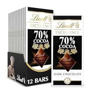 Lindt 70% Cocoa Dark Chocolate Excellence Bar