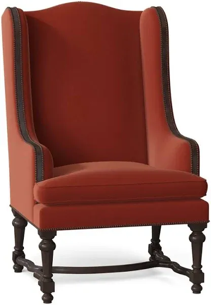 Ambella Normandie Wingback Chair Nailhead Detail Small