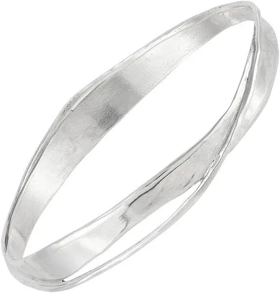 Silpada Long Drives Sterling Silver Bangle Bracelet