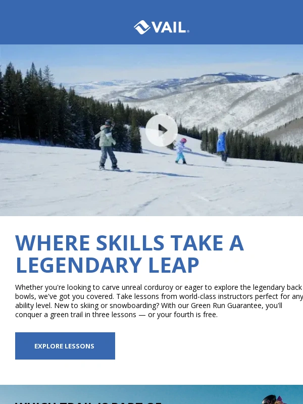 Vail - Get after your goals with lessons at Vail