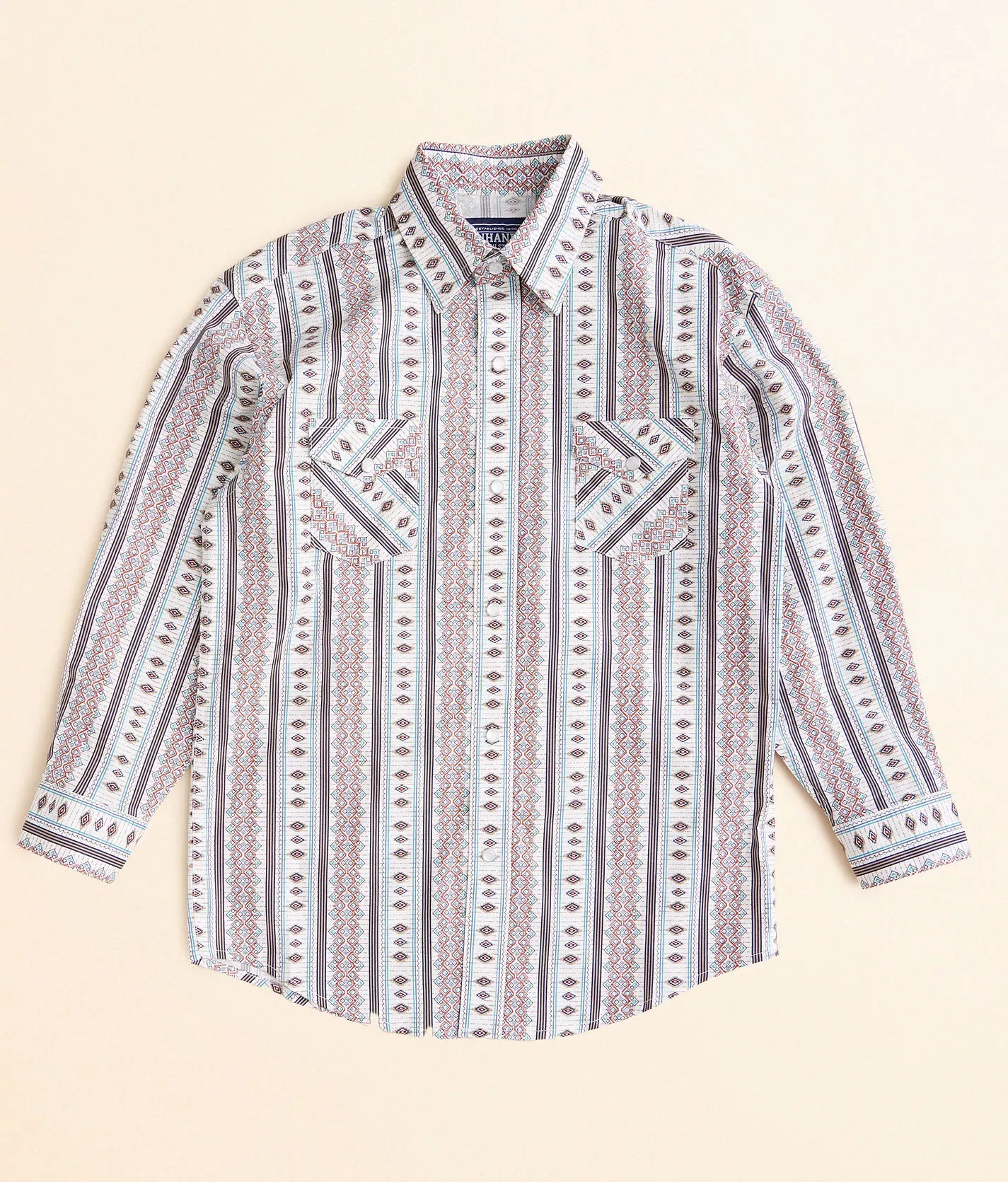 Boys - Panhandle Rough Stock Western Stretch Shirt  - male - Size: Medium